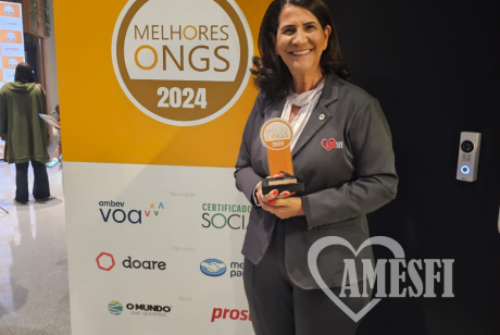 AMESFI, recebeu o prestigiado prêmio de Melhores ONGs do Brasil!