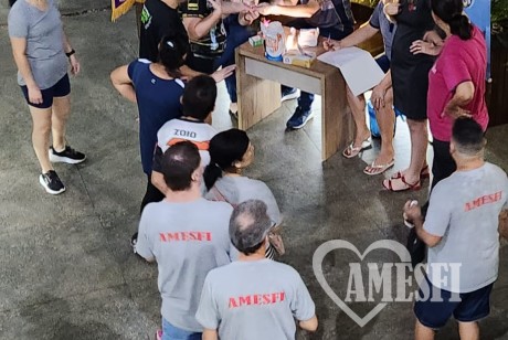 LIONS CLUBE MEDIANEIRA PARQUE IGUAÇU - AÇÃO DE PREVENÇÃO DA DIABETES COM ALUNOS DA AMESFI